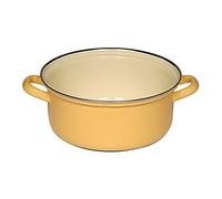 Riess Classic - Casseruola con bordo cromato, diametro 20 cm, colore: Giallo pastello