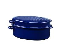 Riess Classic - rostiera ovale per oca con coperchio 42 cm