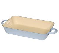 Riess Classic - Teglia da forno rettangolare color pastello, diametro 33/20, colore: blu