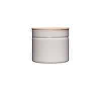 RIESS Contenitore per alimenti - Contenitore in smalto con coperchio in legno di frassino Truehomewear 12cm 1390ml grigio