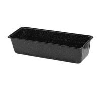 RIESS Teglia da forno per pane professionale in smalto 35x14 cm nera nero