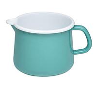 Riess, Nouvelle 0672-110 - Pentola per becco, 12 cm, extra forte, 0,46 kg, diametro 12 cm, 1 litro, smaltata, verde, a induzione