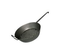 Riess 0569-023 Cristal Maroni Padella, Diametro 32 cm, Nero