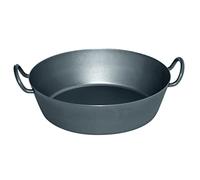 Riess, 0382-023 - Padella classica per cotolette in ferro, diametro 24 cm, altezza 9,3 cm, ferro a induzione