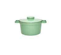 RIESS Pentola in smalto con coperchio Aromapot - Truehomeware 24cm 3,5l verde