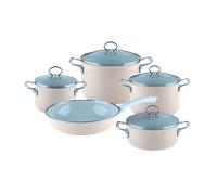 Riess Set di pentole smaltate NOUVELLE, 5 pezzi Corall
