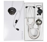 Riester, Stetoscopio Duplex 2.0, elevate prestazioni acustiche, con targhetta per nome, olive di ricambio e membrana, in acciaio inox, per adulti, bianco, 32334