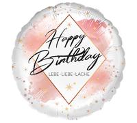 Riethmüller Palloncino in pellicola di alta qualità, per compleanno, impermeabile, 45 cm, adatto all'elio, decorazione per feste Riethmüller