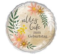 Riethmüller Palloncino in pellicola di alta qualità, per compleanno, in stile boho, 45 cm, adatto all'elio, decorazione per feste Riethmüller