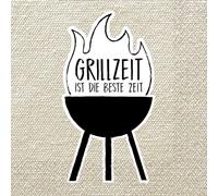 Riethmüller Tovaglioli "Grillzeit ist die beste Zeit", 33 cm x 33 cm, 16 pezzi, grandi tovaglioli di carta con scritta per barbecue e feste in giardino, decorazione da tavolo