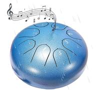 Rietoiu Rain Drum, tamburo in acciaio con lingua, 15,2 cm, 8 note, blu