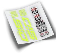 Rif:VP343 Adesivi compatibili con forcella Rock-Shox SID SELECT 2021-2023 MTB, adesivi, adesivi per mountain bike. (giallo fluore)