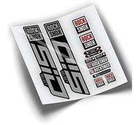 Rif:VP344 Adesivi compatibili con forcella Rock-Shox SID SELECT 2021-2023 MTB, adesivi, adesivi per mountain bike. (CROMATO ARGENTO)