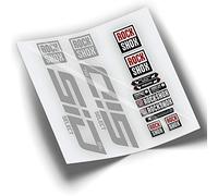Rif:VP347 Adesivi compatibili con forcella Rock-Shox SID SELECT SL 2021-2023 MTB, adesivi, adesivi per mountain bike. (ARGENTO)