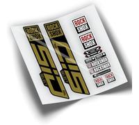 Rif:VP348 Adesivi compatibili con forcella Rock-Shox SID SELECT SL 2021-2023 MTB, adesivi, adesivi per mountain bike. (DORATO)