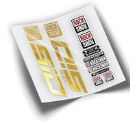 Rif:VP355 Adesivi compatibili con forcella Rock-Shox SID SELECT+ SL 2021-2023 MTB, adesivi, adesivi, adesivi per mountain bike. (CROMATO ORO)