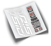 Rif:VP355 Adesivi compatibili con forcella Rock-Shox SID SELECT+ SL 2021-2023 MTB, adesivi, adesivi, adesivi per mountain bike. (BIANCO)