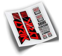 Rif:VP368 Adesivi compatibili con forcella Rock-Shox LYRIK SELECT 2019-2022 MTB, adesivi, adesivi per mountain bike. (ROSSO FLUORE)