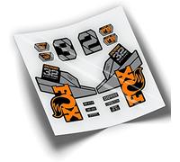 Rif:VP404 Adesivi compatibili con forcelle bici Fox 32 SC Factory, MTB, adesivi, vinili per mountain bike (FLUOR-ORANGE)