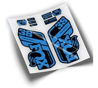 Rif:VP439 Adesivi compatibili con forcella FOX 38 PERFORMANCE 2021-2025 MTB, adesivi, adesivi per mountain bike. (Blu 517)