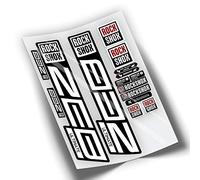 Rif:VP446 Adesivi compatibili con forcella Rock-Shox ZEB ULTIMATE 2021,2025 MTB, adesivi, adesivi per mountain bike. (BIANCO)