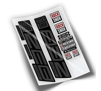 Rif:VP446 Adesivi compatibili con forcella Rock-Shox ZEB ULTIMATE 2021,2025 MTB, adesivi, adesivi per mountain bike. (Grigio 073)