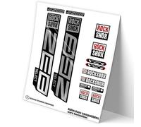 Rif:VP447 Adesivi compatibili con forcella Rock-Shox ZEB SELECT 2021,2025 MTB, adesivi, adesivi per mountain bike. (CROMATO ARGENTO)