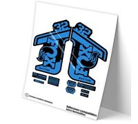 Rif:VP453 Adesivi compatibili con forcella FOX 32 RHYTHM 2021-22 MTB, adesivi, adesivi per mountain bike (Blu 517)
