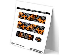 Rif:VP486 Adesivi compatibili con ammortizzatore FOX FLOAT X ELITE 2021-22 MTB, adesivi, adesivi per mountain bike. (ORANGE)