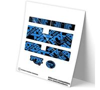 Rif:VP488 Adesivi compatibili con ammortizzatore FOX FLOAT X2 FACTORY Y Y PERFORMANCE MTB, adesivi, adesivi, adesivi per mountain bike. (BLUE-517)