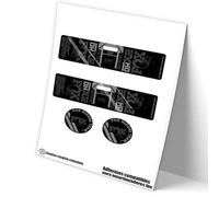 Rif:VP606 Adesivi compatibili con ammortizzatore FOX DHX2 FACTORY BICOLOR MTB, adesivi, adesivi, adesivi per mountain bike. (DARK-GREY-073)