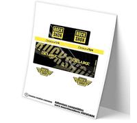 Rif:VP609 Adesivi compatibili con ammortizzatori ROCKSHOX SUPER DELUXE SELECT 2018-19 2020-22 MTB, adesivi, adesivi, adesivi per mountain bike. (YELLOW)