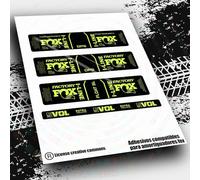 Rif:VP636 Adesivi compatibili con ammortizzatore FOX - FLOAT SL, DPS FACTORY PERFORMANCE ORBEA I-LINE 2025 MTB, adesivi, adesivi, adesivi per mountain bike. (giallo fluore)