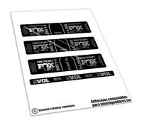 Rif:VP636 Adesivi compatibili con ammortizzatore FOX - FLOAT SL, DPS FACTORY PERFORMANCE ORBEA I-LINE 2025 MTB, adesivi, adesivi, adesivi per mountain bike. (CROMATO ARGENTO)