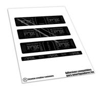 Rif:VP636 Adesivi compatibili con ammortizzatore FOX - FLOAT SL, DPS FACTORY PERFORMANCE ORBEA I-LINE 2025 MTB, adesivi, adesivi, adesivi per mountain bike. (Grigio 073)