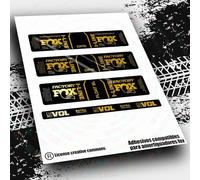 Rif:VP636 Adesivi compatibili con ammortizzatore FOX - FLOAT SL, DPS FACTORY PERFORMANCE ORBEA I-LINE 2025 MTB, adesivi, adesivi, adesivi per mountain bike. (CROMATO ORO)