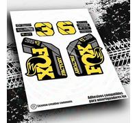 Rif:VP639 Adesivi compatibili con forcella FOX- 36 KASHIMA 2025 MTB, adesivi, adesivi, adesivi per mountain bike. (GIALLO 025)