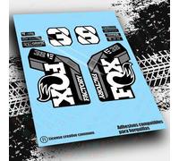 Rif:VP640 Adesivi compatibili con forcella FOX- 38 KASHIMA 2025 MTB, adesivi, adesivi, adesivi per mountain bike. (BIANCO)