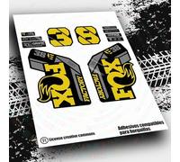 Rif:VP640 Adesivi compatibili con forcella FOX- 38 KASHIMA 2025 MTB, adesivi, adesivi, adesivi per mountain bike. (GIALLO 023)