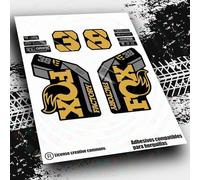 Rif:VP640 Adesivi compatibili con forcella FOX- 38 KASHIMA 2025 MTB, adesivi, adesivi, adesivi per mountain bike. (DORATO KASHIMA)