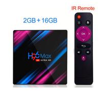 Riff H96 MAX RockChip RK3318 Quad-Core 64bit Cortex-A53 Konsole 4K Ultra HD Android TV Box con Android 10 Remote Smart TV 2 GB + 16 GB Nero - Nouvo