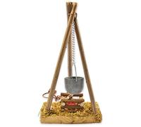 Riffelmacher 78288 - Fontana con caldaia e luce, 15 cm, accessorio per presepe di Natale