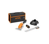 Rifinitore a batteria STIHL HSA26 10.8V lunghezza lama 20 cm - Configurazioni: Macchina + batteria + caricabatteria