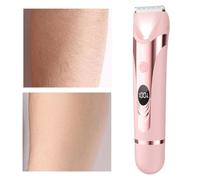 Rifinitore bikini per donne Rasatore Personale Impermeabile Con Doppie | Rasatura Silenziosa per Donne con Elettrici Uomo Rasatura Bagnata Secca Pelle Sensibile Gambe Pubici Bagno Doccia