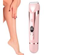 Rifinitore bikini per donne Rasatore Personale Impermeabile Con Doppie | Trimmer Bikini Silenzioso Con Display LED Impermeabile Per Donne Uomo Rasatura Bagnata Secca Pelle Sensibile Gambe