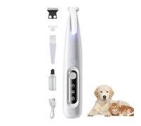 Rifinitore peloso per zampe per cani, rifinitore per zampe di cane,Tagliacapelli elettrici con luce LED impermeabile | Tagliazampe per cani, cura della toelettatura degli animali domestici - Per, zam