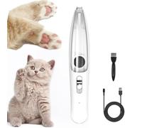 Rifinitore per di cani Rifinitore per cani con aspirapolvere Rasoio silenzioso per animali Rifinitore ricaricabile tramite USB Rifinitore con luce a LED Toelettatore trasparente Forniture pe