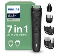 Rifinitore Philips Multigroom serie 3000 tutto in uno 7 in 1 - Rifinitore per barba e capelli, Lame autoaffilanti delicate sulla pelle, 10 impostazioni di lunghezza, Modello MG3930/15