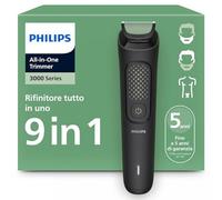 Rifinitore Philips Multigroom serie 3000 tutto in uno 9 in 1 - Rifinitore per ba
