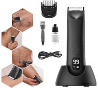 Rifinitore Saferazor, 2024 Nuovo rifinitore Saferazor da uomo resistente all'acqua, lama sostituibile, rifinitore for peli del corpo sterile for peli del corpo (Color : Black)